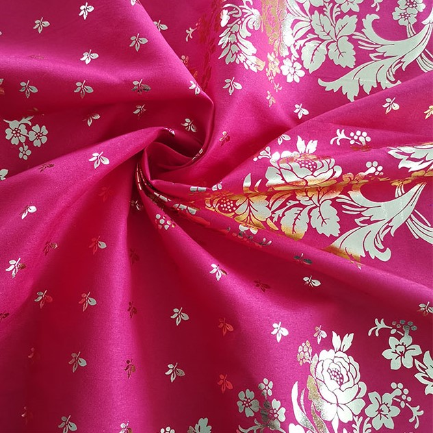 100% polyesterová zlatá potiskovací tkanina